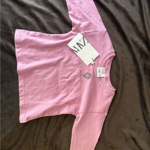 Zara Light Pink Casual Top
